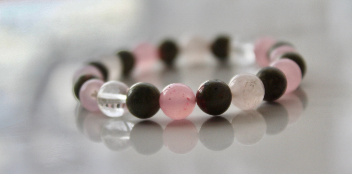 Divine Feminine Crystal Set – Unakite, Rose Quartz & Clear Quartz