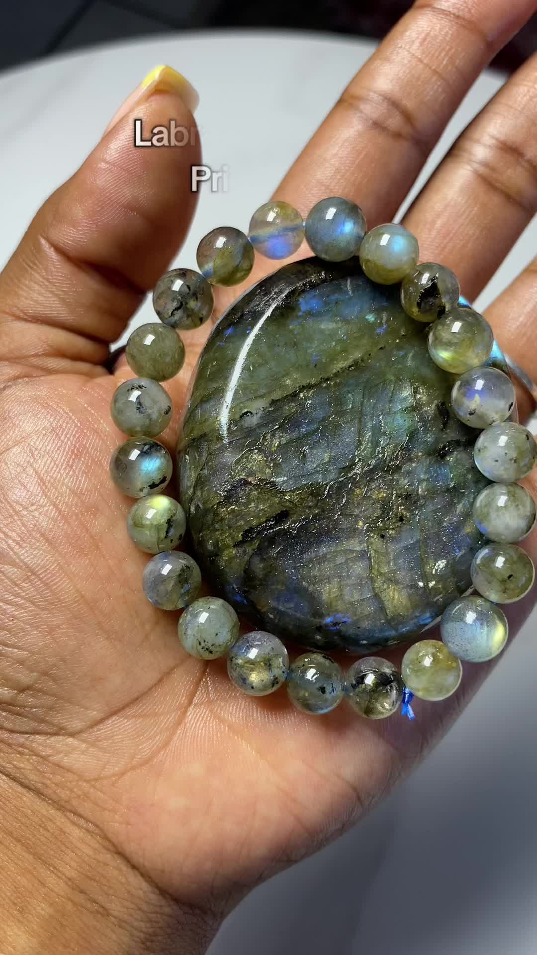 Labradorite Bracelet, Intuition, Protection and Inner Clarity 8mm