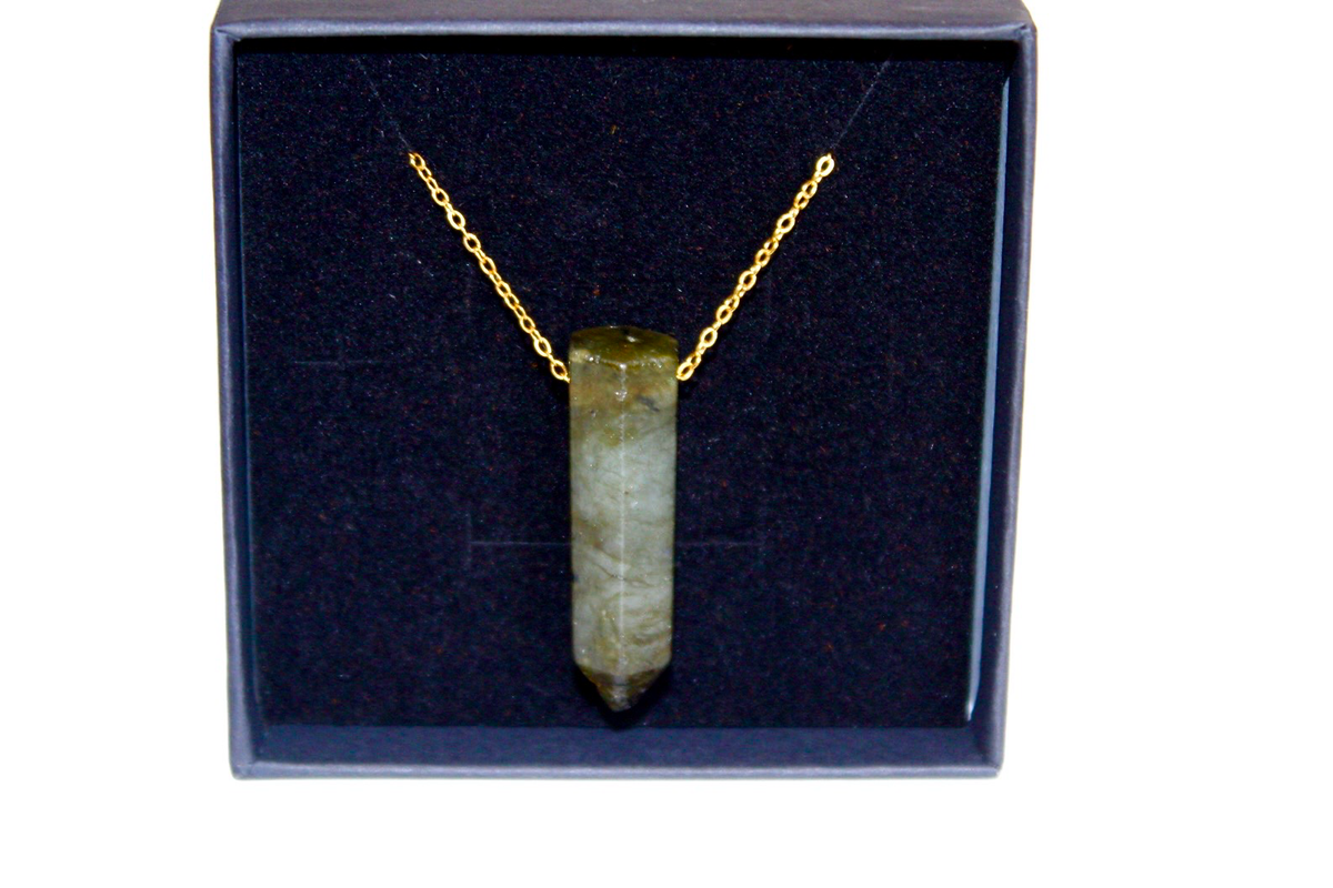 Labradorite Set [ Stainless Steel 9ct Gold plated ]