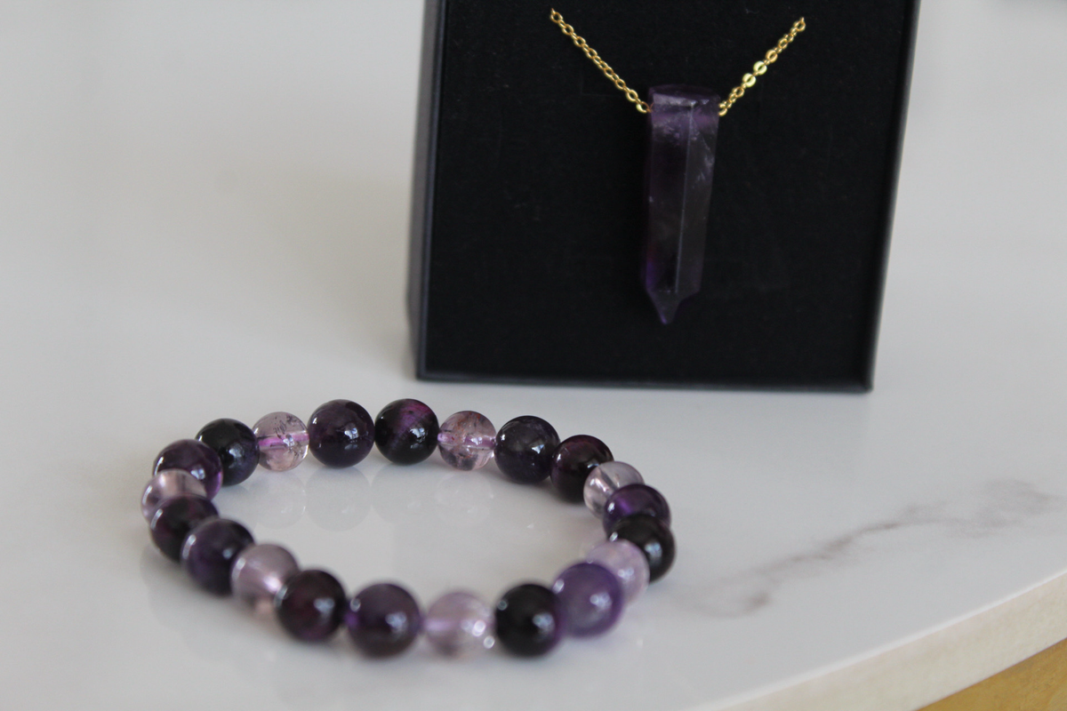 Amethyst Set – Calm, Protection & Emotional Balance