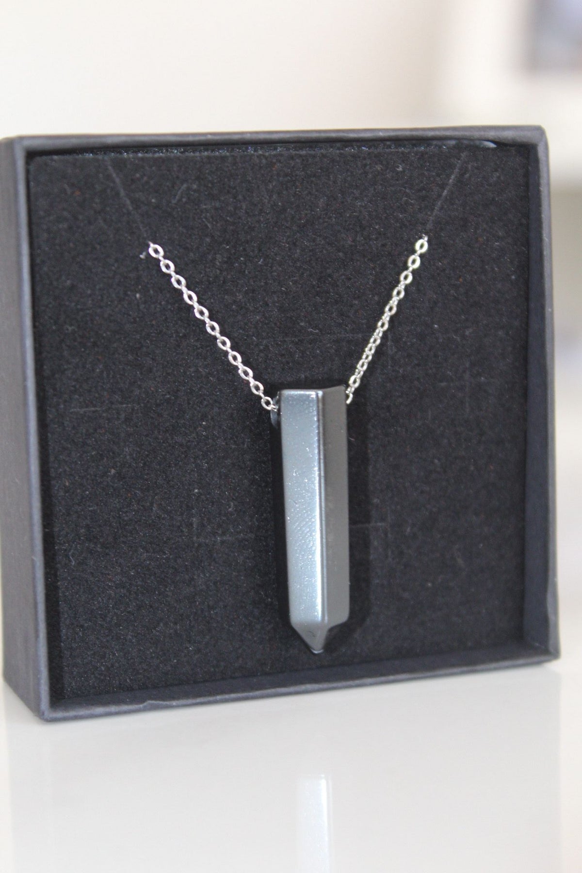 Hematite Pendant Necklace for Grounding