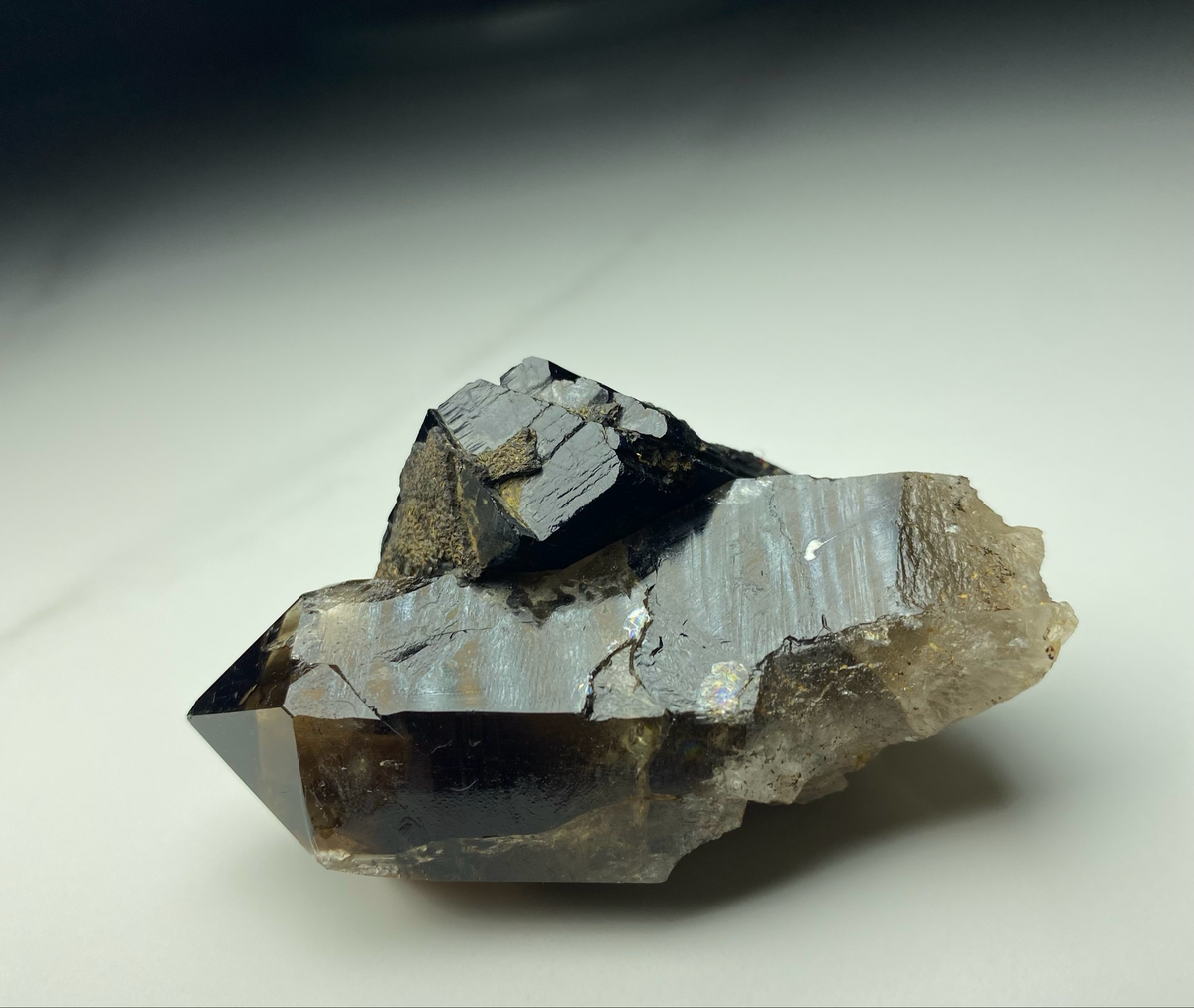 Smoky Quartz with Tourmaline Inclusion – Zomba, Malawi Origin | Natural Specimen