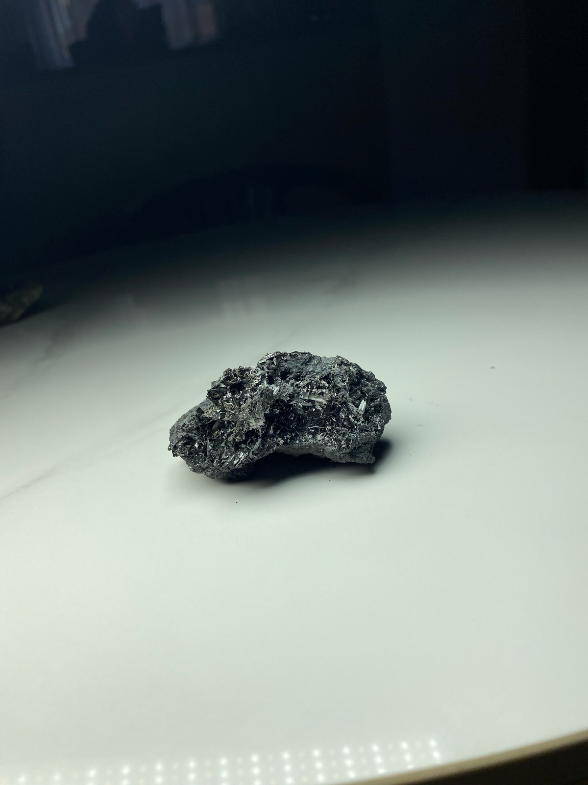 Manganite with Calcite – N'Chwaning II Mine, Kalahari Manganese Fields, South Africa | Natural Specimen