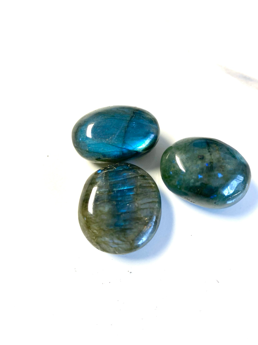 Labradorite Palm Stone[per Stone] | Nervous System Regulation & Intuitive Protection (Madagascar) 3-5cm